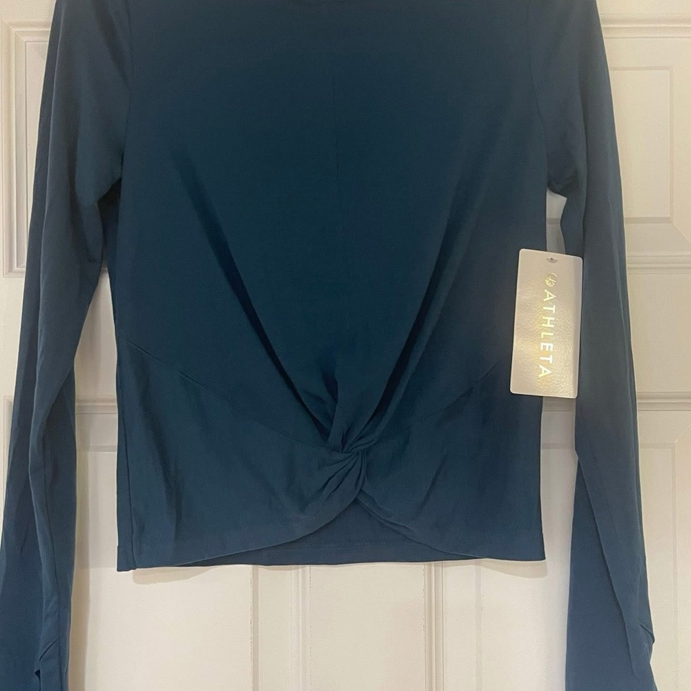 Two NWT Athleta tops - small - Essence Twist Top & With Ease Twist Top - Picture 2 of 5